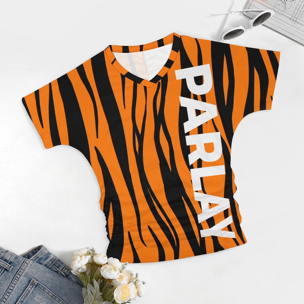 Women's V-Neck Tiger Rush Shirt
