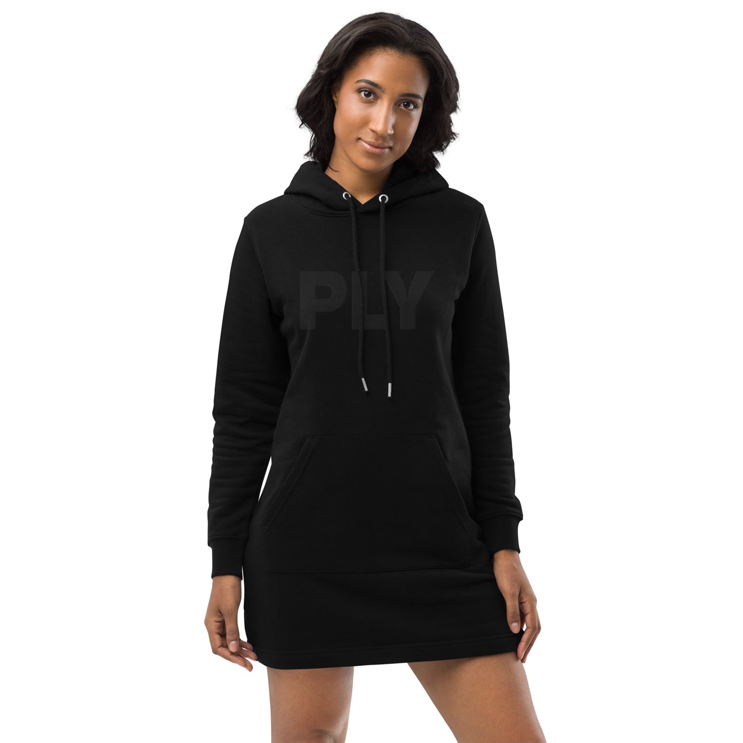PLY - Black On Black Hoodie dress