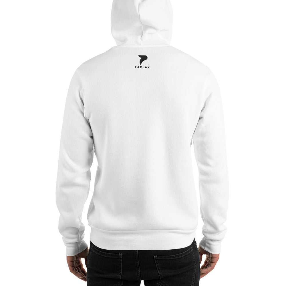 PLY Black on White Hoodie Heavy Blend (Unisex)