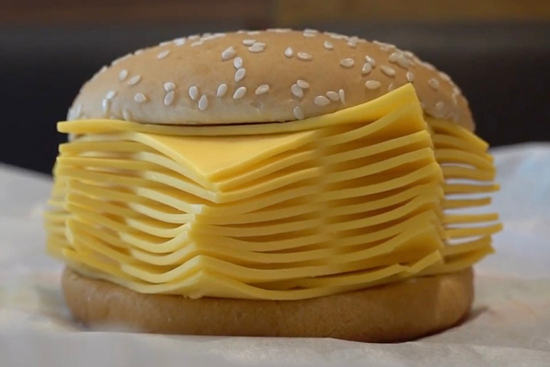WTH?!! Burger King's new Cheesburger - No Meat, just bread and 20 slices of cheese