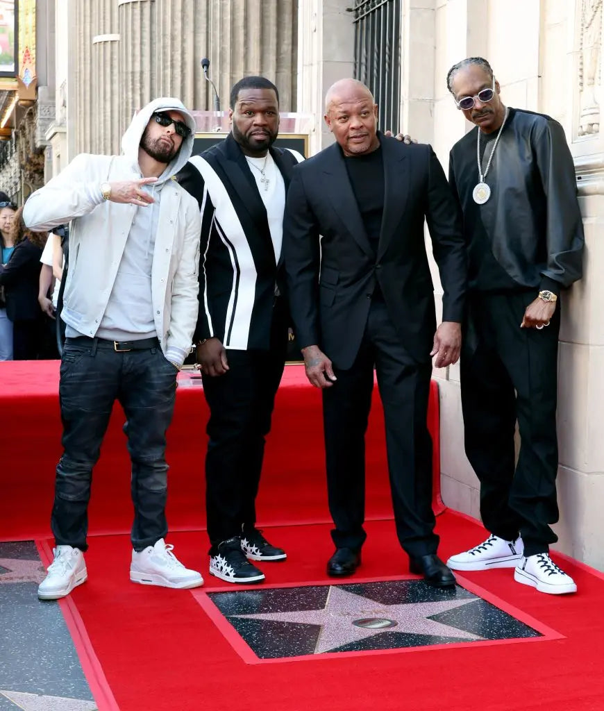 Dr. Dre gets star on Hollywood Walk of Fame, joined by Eminem, Snoop, and 50 Cent