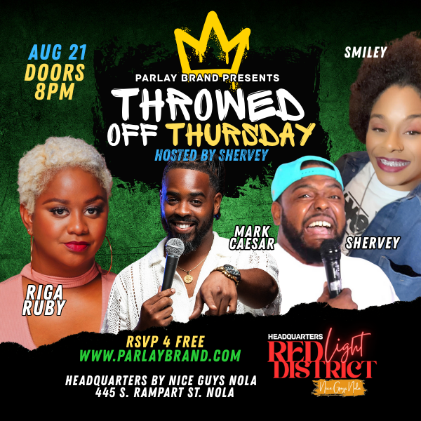 Throwed Off Comedy Aug 21