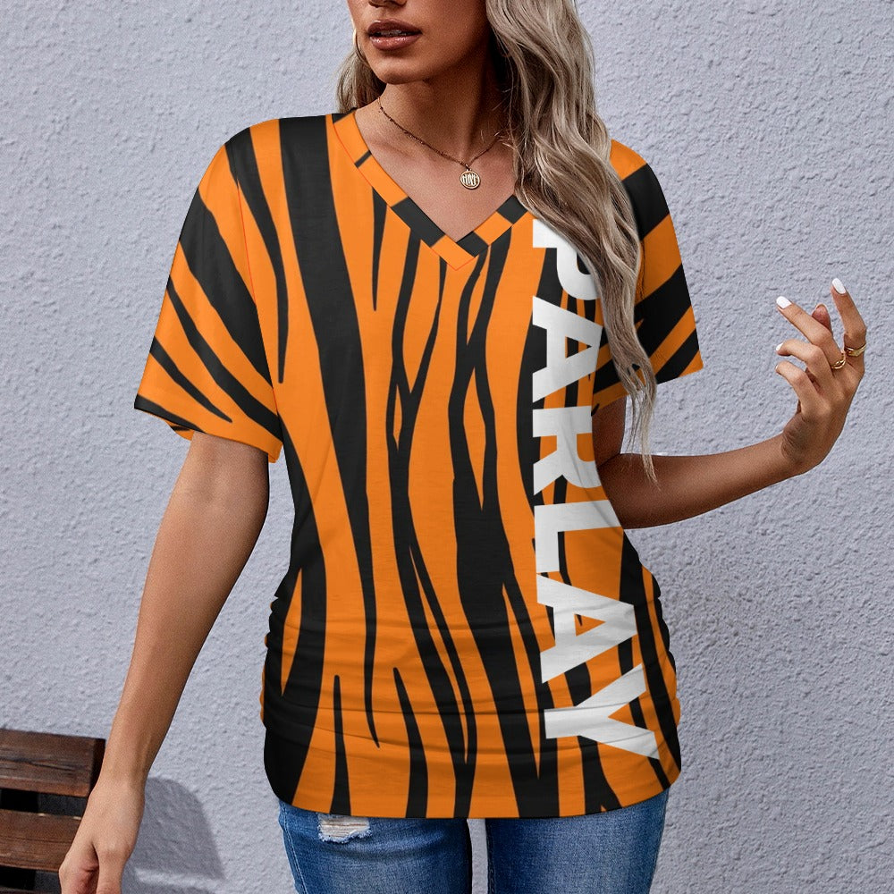 Women's V-Neck Tiger Rush Shirt